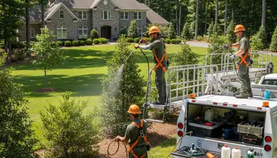 Deer deterrent tree care service in Allentown, PA protecting landscaping and young trees