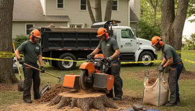 Stump removal service in Allentown, PA for safe, complete yard cleanup