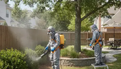 Allentown, PA tree service technician providing professional tick control for yards and outdoor areas