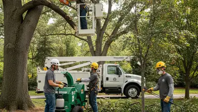 Allentown, PA arborist inspecting trees for disease treatment and health improvement