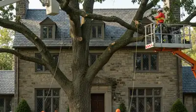 Tree service crew in Allentown, PA providing professional tree care and removal services