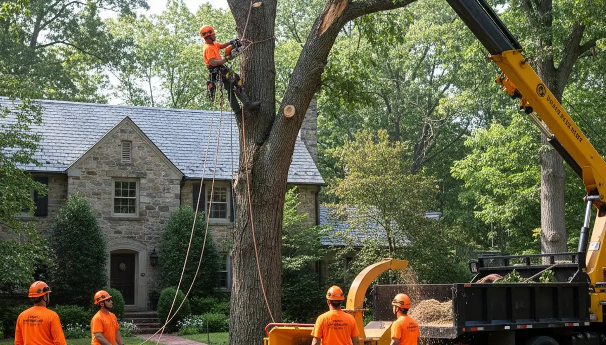 Tree service team in Allentown, PA providing professional tree care and removal services