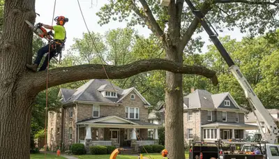 Tree service crew in Allentown, PA providing professional tree care and removal services