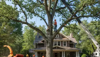 Allentown, PA tree service crew providing professional tree trimming and removal for local homeowners