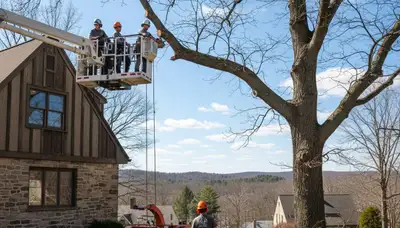 Allentown PA tree service crew providing professional tree trimming and removal for local properties