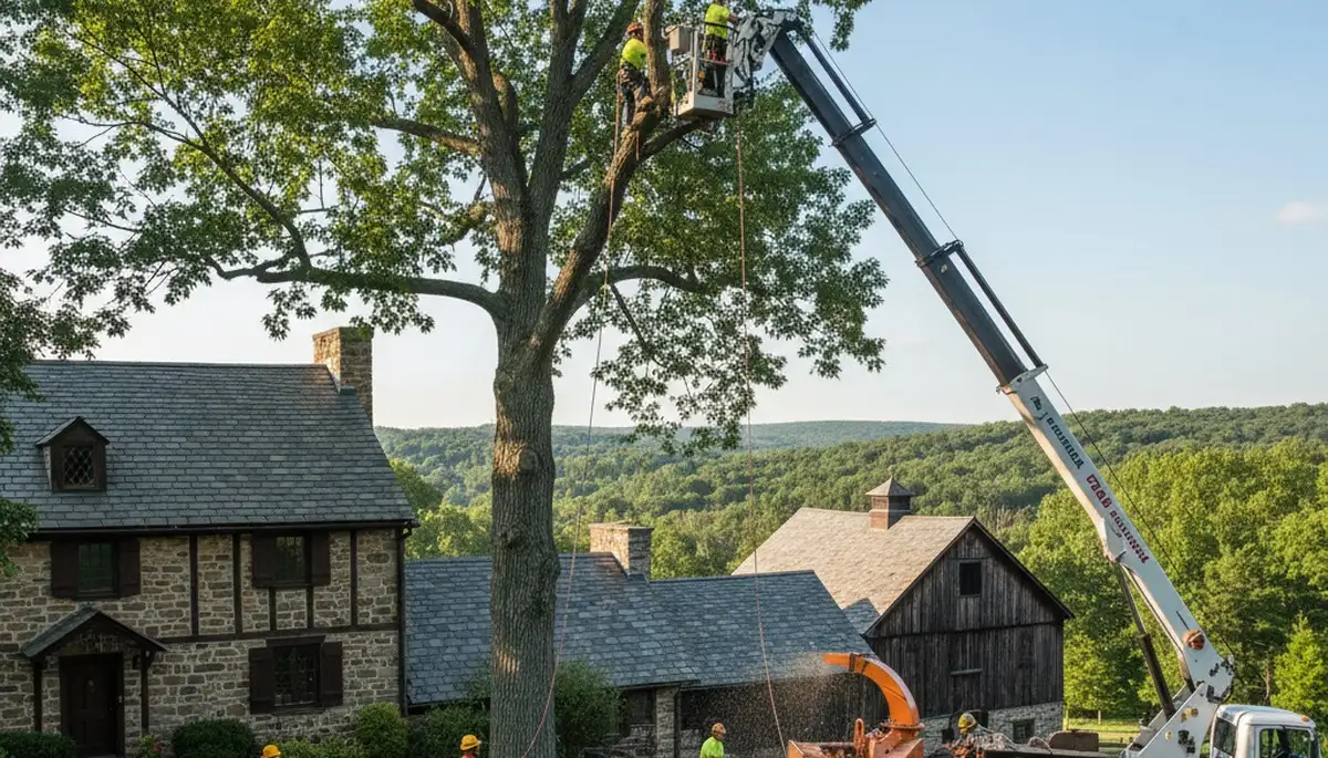 Tree service team in Allentown, PA providing professional tree trimming and removal services