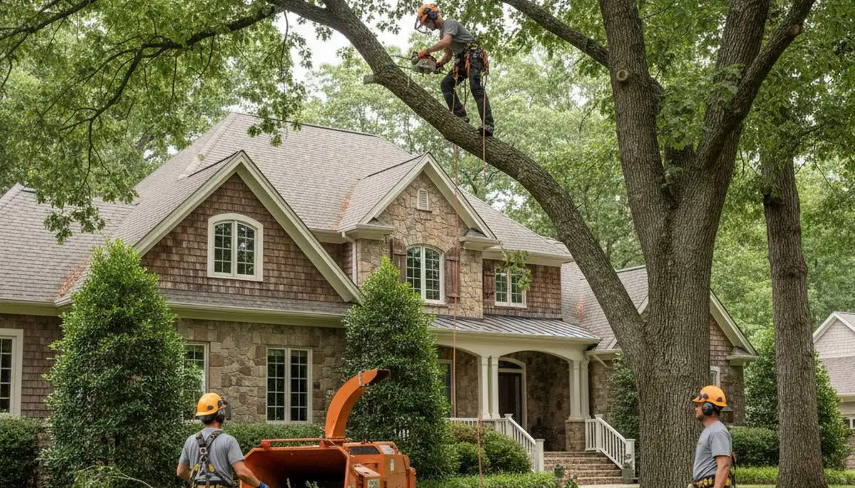 Tree service crew in Allentown, PA providing professional tree care for local properties