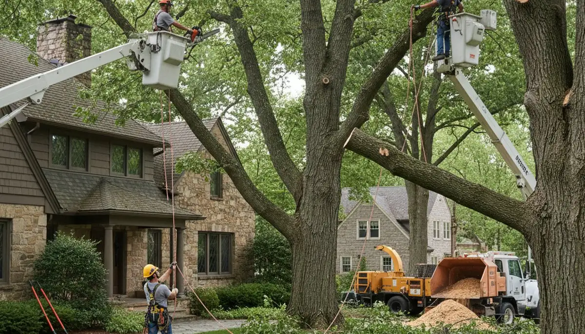 Tree service crew in Allentown, PA providing professional tree care and removal services
