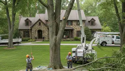 Allentown, PA tree service crew providing professional tree removal and trimming services