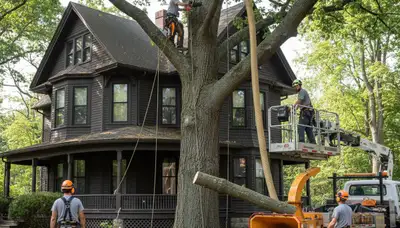 Tree service crew in Allentown, PA providing professional tree care and removal services