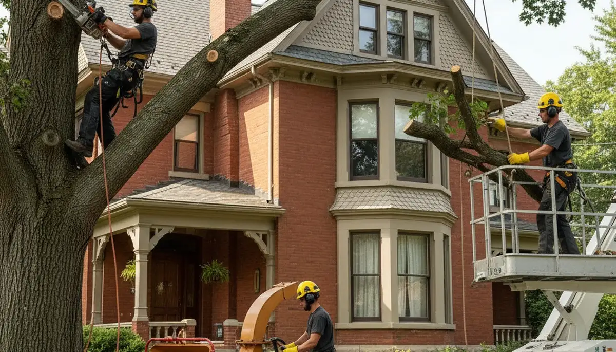 Tree service crew in Allentown, PA providing professional tree care and removal services