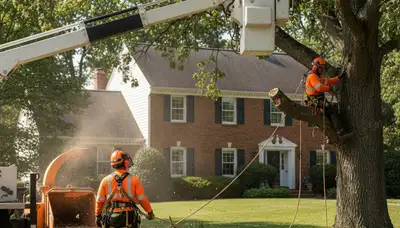 Tree service crew in Allentown, PA providing professional tree care and removal services