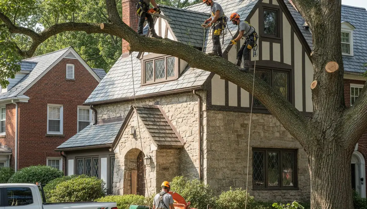 Tree service crew in Allentown, PA providing professional tree care and removal services