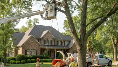 Tree service crew in Allentown, PA providing professional tree care and removal services
