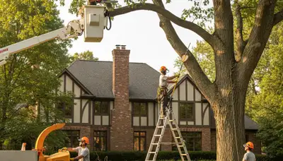 Tree service crew in Allentown, PA providing professional tree care and removal services