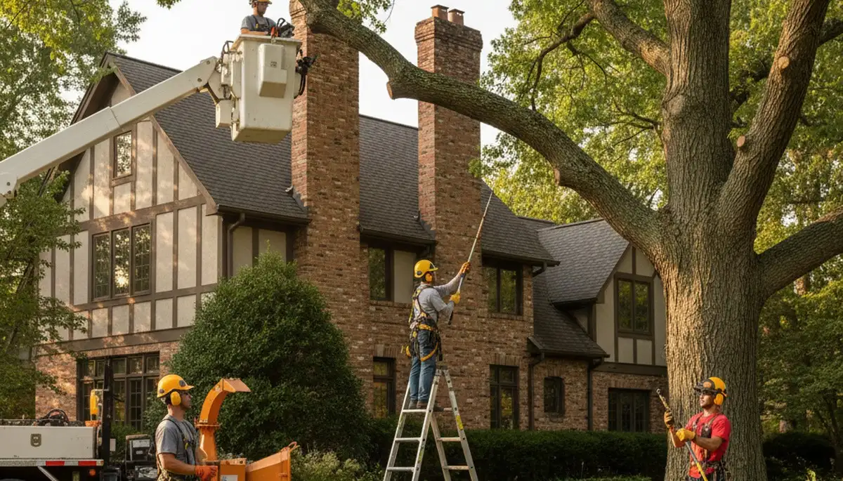 Tree service crew in Allentown, PA providing professional tree care and removal services